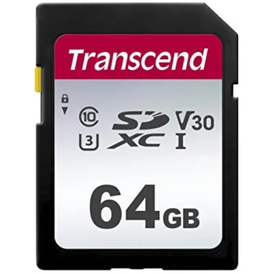Speicherkarte Transcend TS64GSDC300S 64GB SDXC UHS-I V30 U3 95MB/s