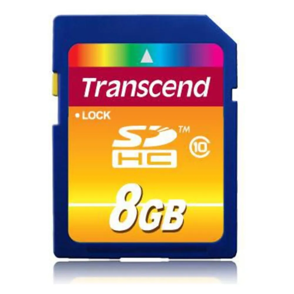 SD-Karte Transcend TS8GSDHC10 8GB Klasse 10 30MB/s Schwarz