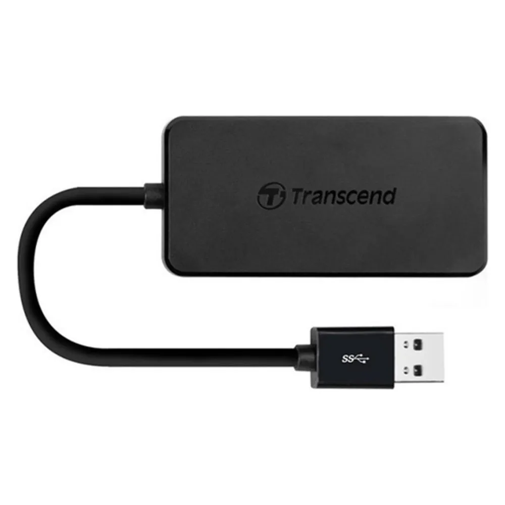 Hub Transcend 4 Ports USB 3.2 Gen 1 Modell HUB2 ultraflaches Design schwarz