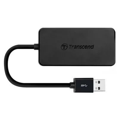 Hub Transcend 4 Ports USB 3.2 Gen 1 Modell HUB2 ultraflaches Design schwarz