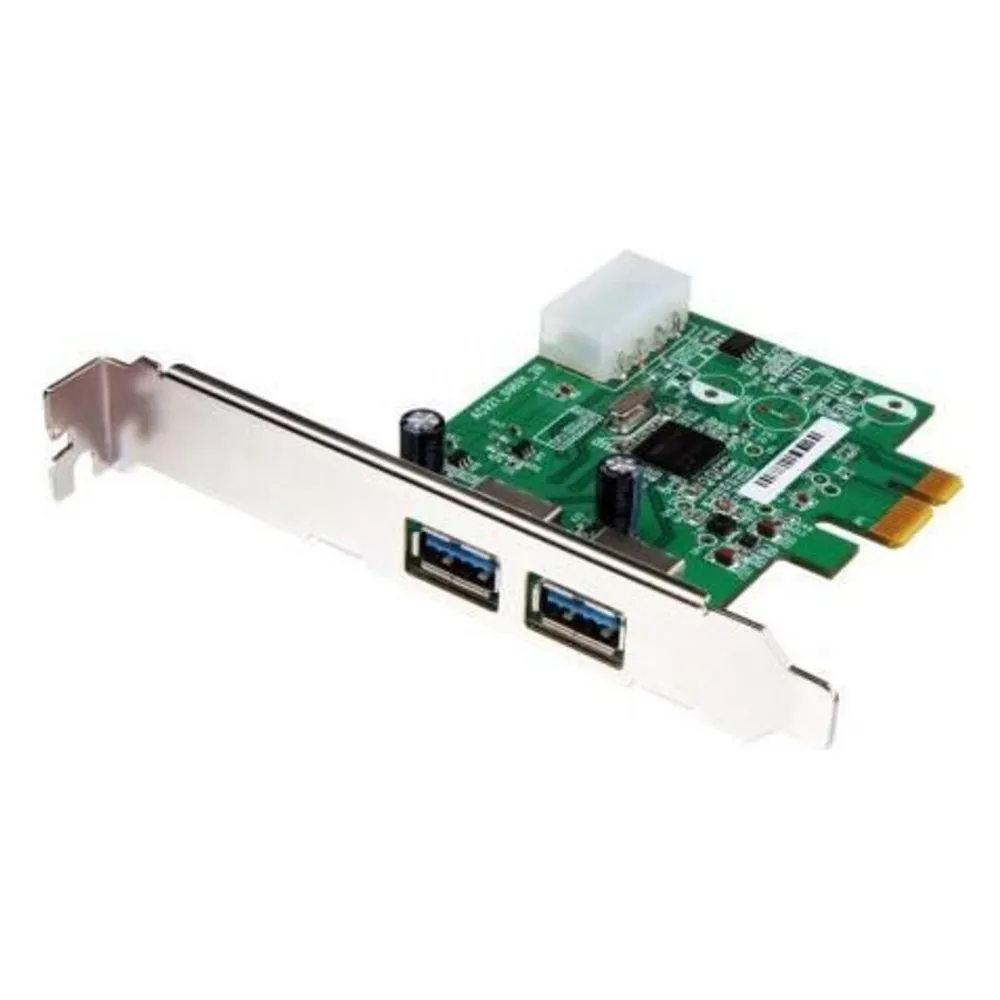 Netzwerkkarte Transcend TS-PDU3 PCIe USB 3.0 2 Ports 5 Gb/s Grün