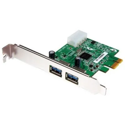 Netzwerkkarte Transcend TS-PDU3 PCIe USB 3.0 2 Ports 5 Gb/s Grün