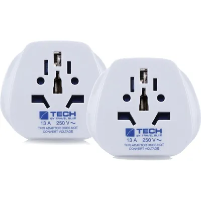 Travel Blue Pack 2 Netzteile Welteingang zum europäischen Stecker