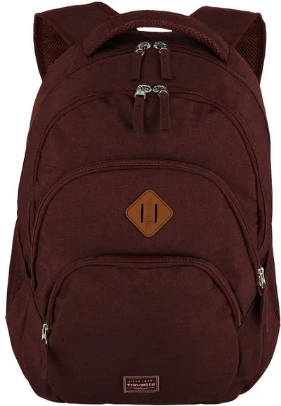travelite Laptoprucksack BASICS Melange, ideal für Freizeit, Arbeit, Schule und Reisen