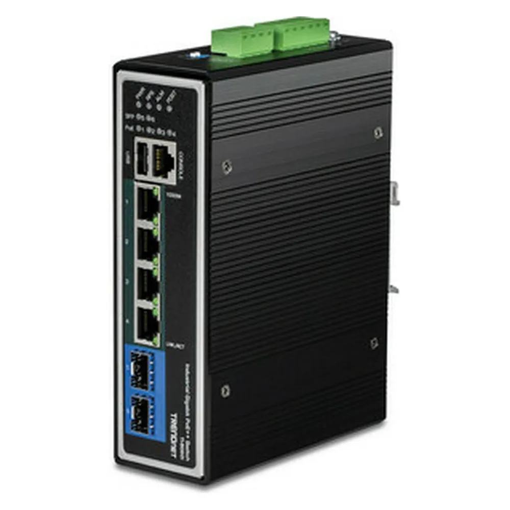 Industrieller Switch TRENDnet TI-BG62I Managed L2+ 6 Gigabit PoE Ports