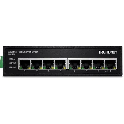 Trendnet TI-E80 Switch Unmanaged Fast Ethernet 8 Ports Schwarz