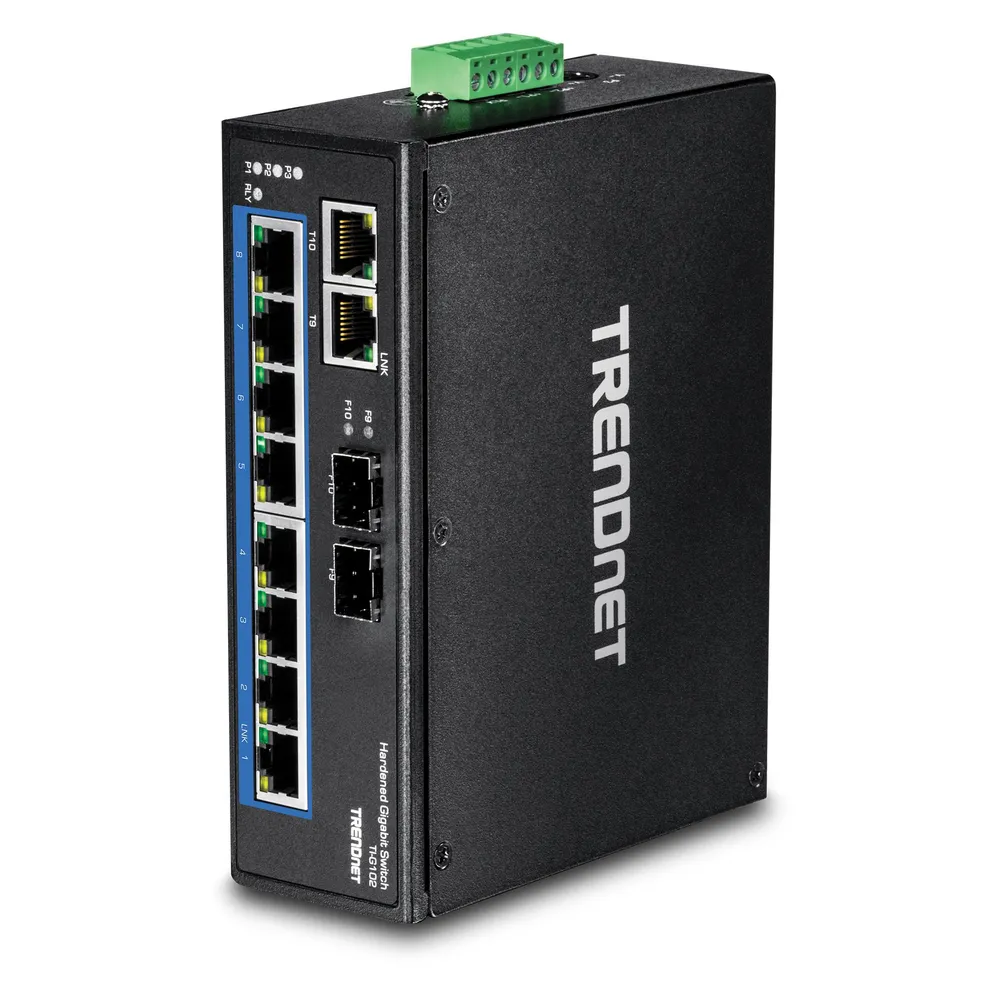 Trendnet TI-G102 10Port Switch DIN-Rail Industrial Gigabit
