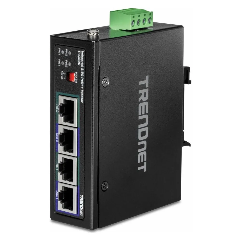 PoE++ 2.5G Industrieller Injektor 2 Ports 90W TRENDnet TI-IG290