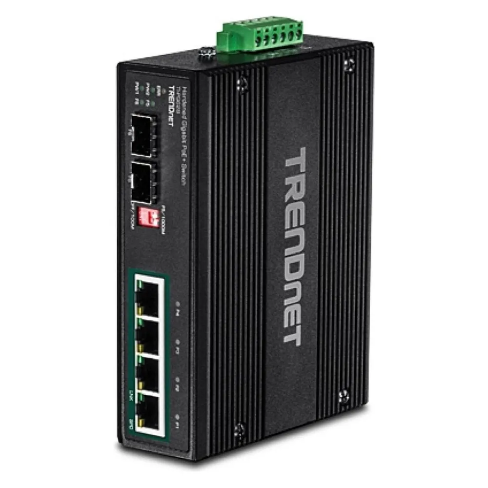 Trendnet Industrie Switch 4 Port Gbit Unman. L2 PoE+
