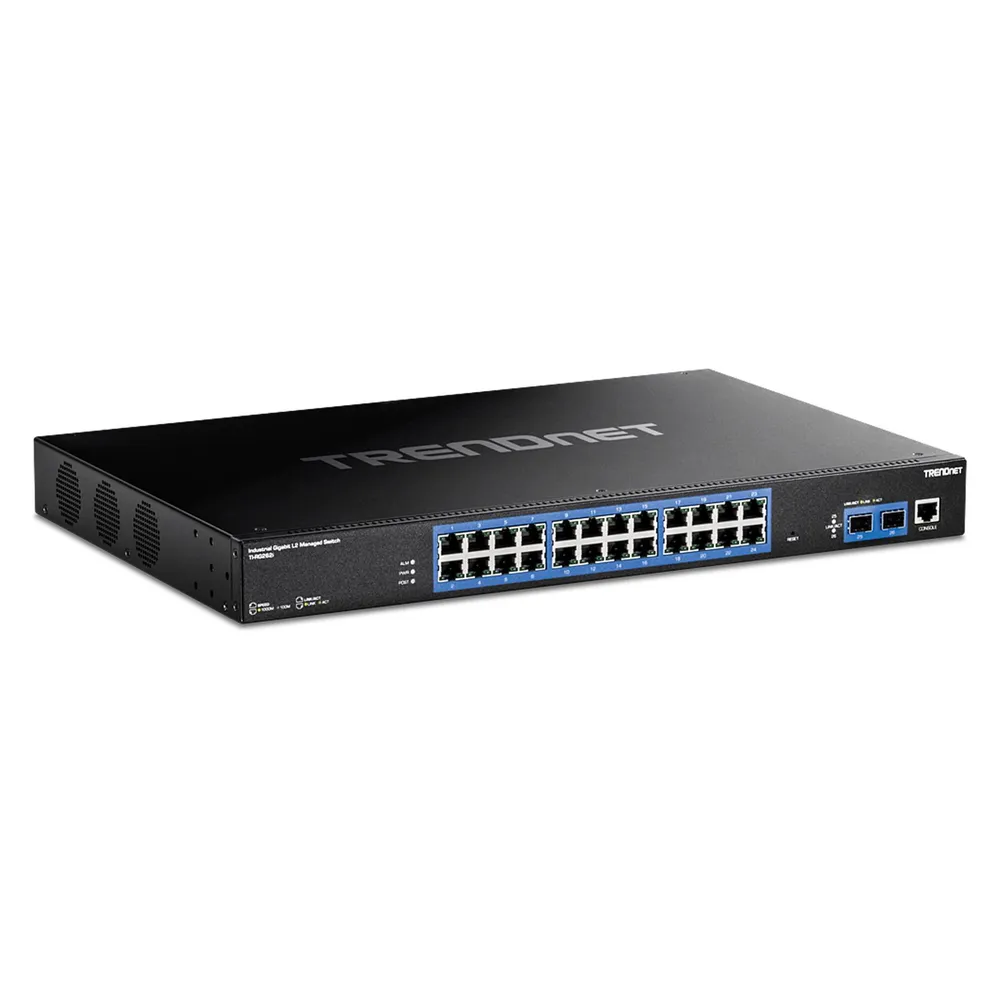 Trendnet 26-Port Industrial Gigabit L2 Managed Rackmount Switch