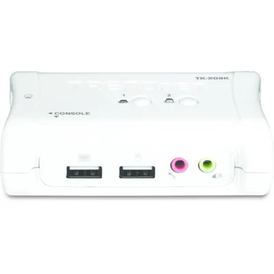 KVM-Switch TRENDnet TK-209K 2 Ports USB VGA Audio Hotkey Steuerung