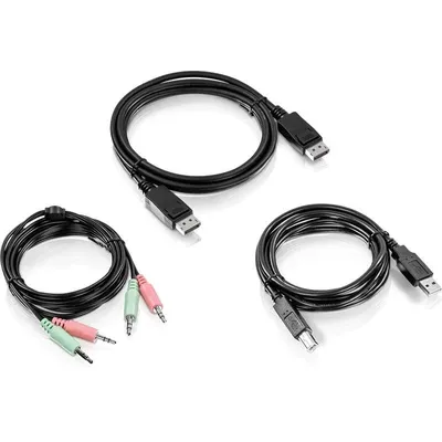 KVM-Kabel TRENDnet TK-CP06 DisplayPort 1.83 m USB Audio Schwarz