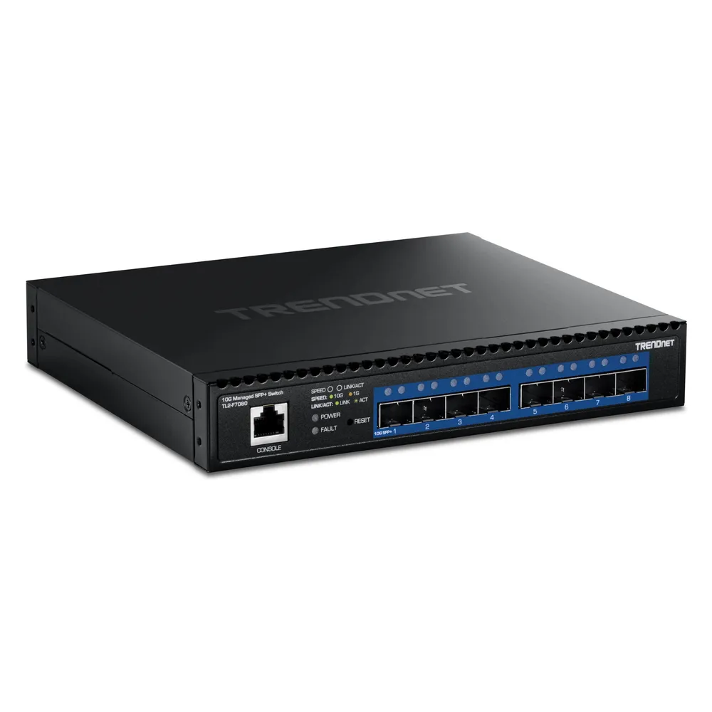 Switch TRENDnet TL2-F7080 8 SFP+ 10G Managed Rackmount 1U