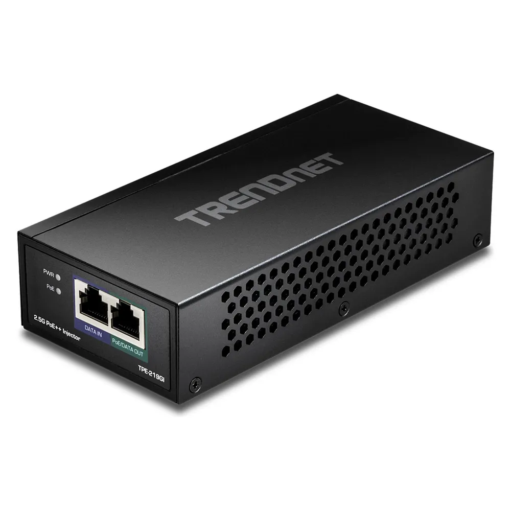 PoE-Injektor TRENDnet TPE-219GI 2.5 Gigabit Ethernet PoE++ 90W Schwarz