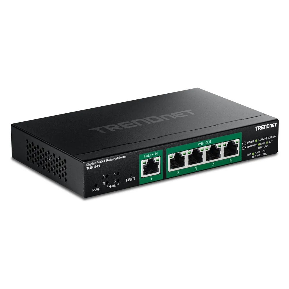 Switch Trendnet TPE-B541 Managed 5 Ports Gigabit PoE++