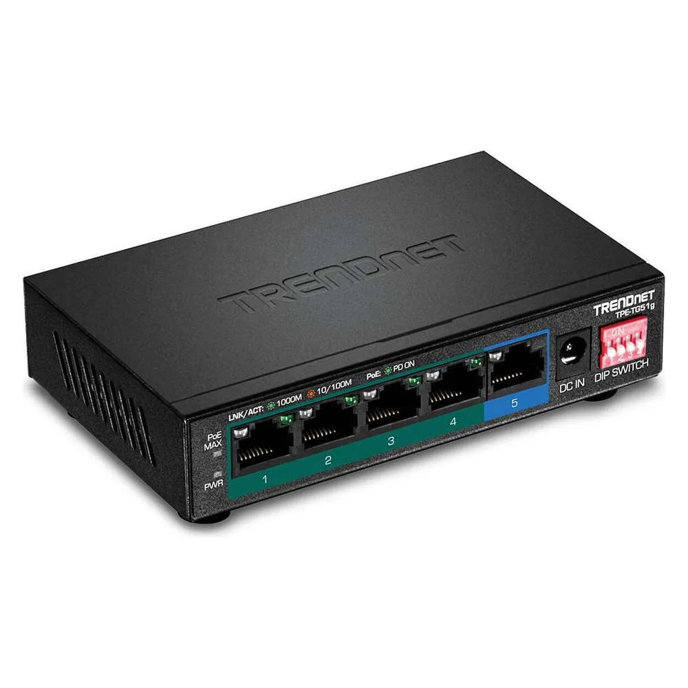 Trendnet Switch 5-Port Gbit PoE+