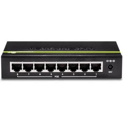 Trendnet TPE-TG82G Netzwerk-Switch Unmanaged Gigabit Ethernet (10/100/1000) Power over Ethernet (PoE) Schwarz