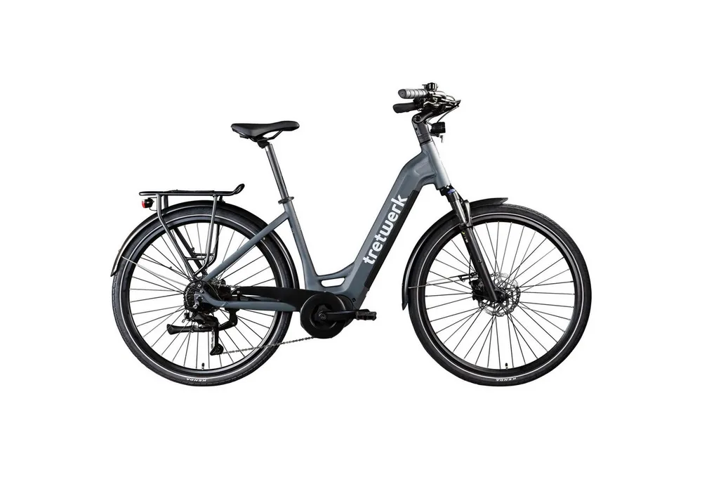 Tretwerk E-Bike Cityrad Amber, 9 Gang Shimano Cues U3020 Schaltwerk, Kettenschaltung, Mittelmotor, 733 Wh, E Bike Damen 28" Elektrofahrrad 155 - 185cm Hollandrad
