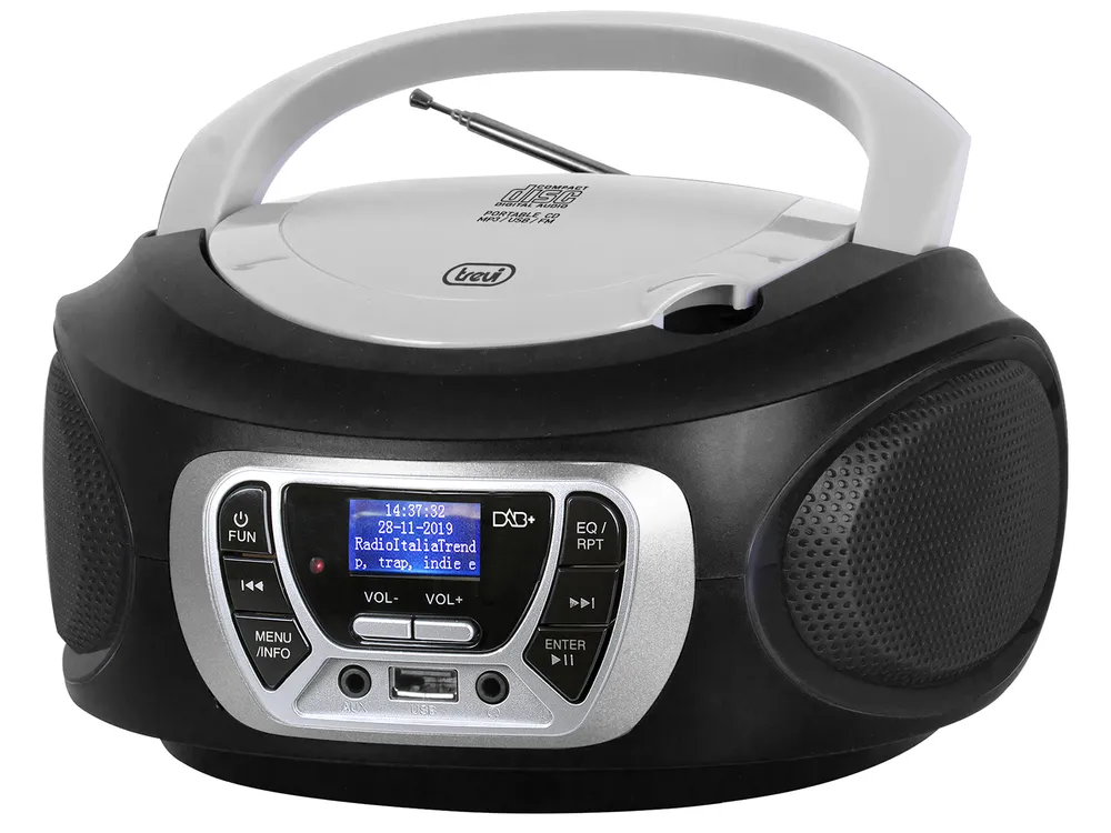 Tragbares Stereo-System Trevi CMP 510 DAB 3W RMS DAB+/FM/CD USB LCD Schwarz