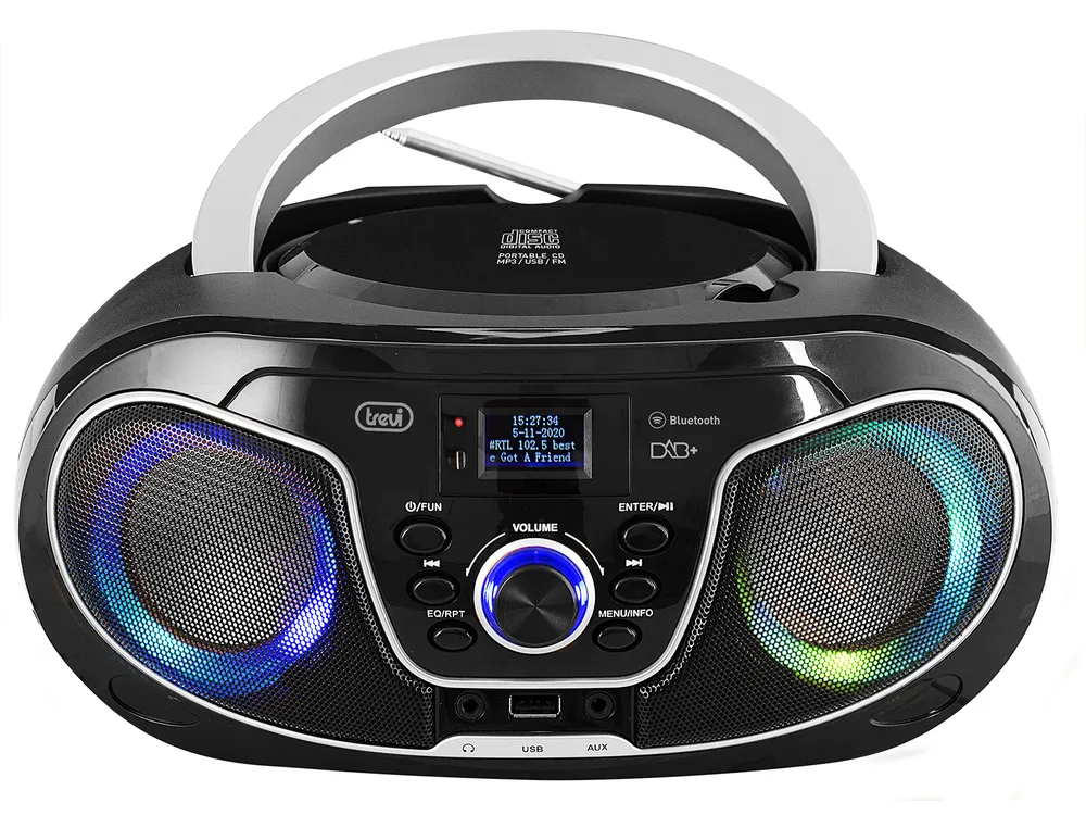 Stereoanlage TREVI CMP 588 DAB CD-Player DAB+ FM USB Schwarz