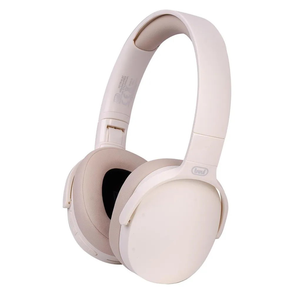 Trevi DJ 12E45 BT Kabelgebundenes und schnurloses Headset A Pavilion Musik und Bluetooth-Anrufe Creme