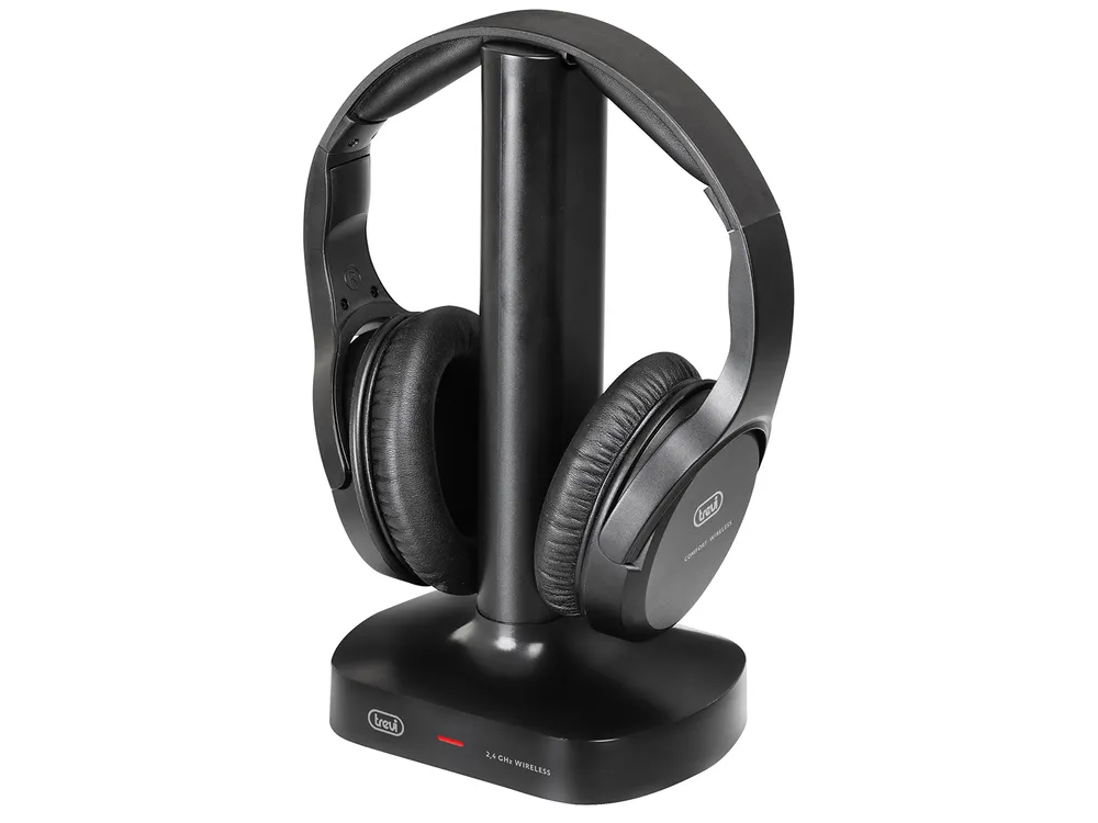 Kopfhörer Trevi FRS 1480 R kabellos und kabelgebunden Bluetooth Musik schwarz