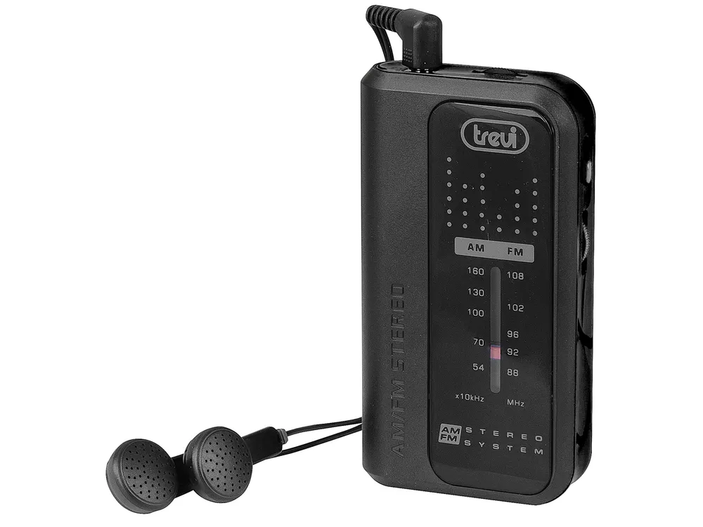 Radio Trevi RA 738 FM Tragbar Analog FM 87.5-108 MHz Schwarz