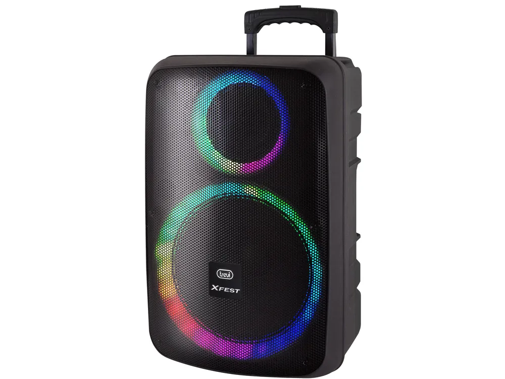 Lautsprecher Trevi 2-Wege Wireless 90W MicroSD MP3 Party Schwarz