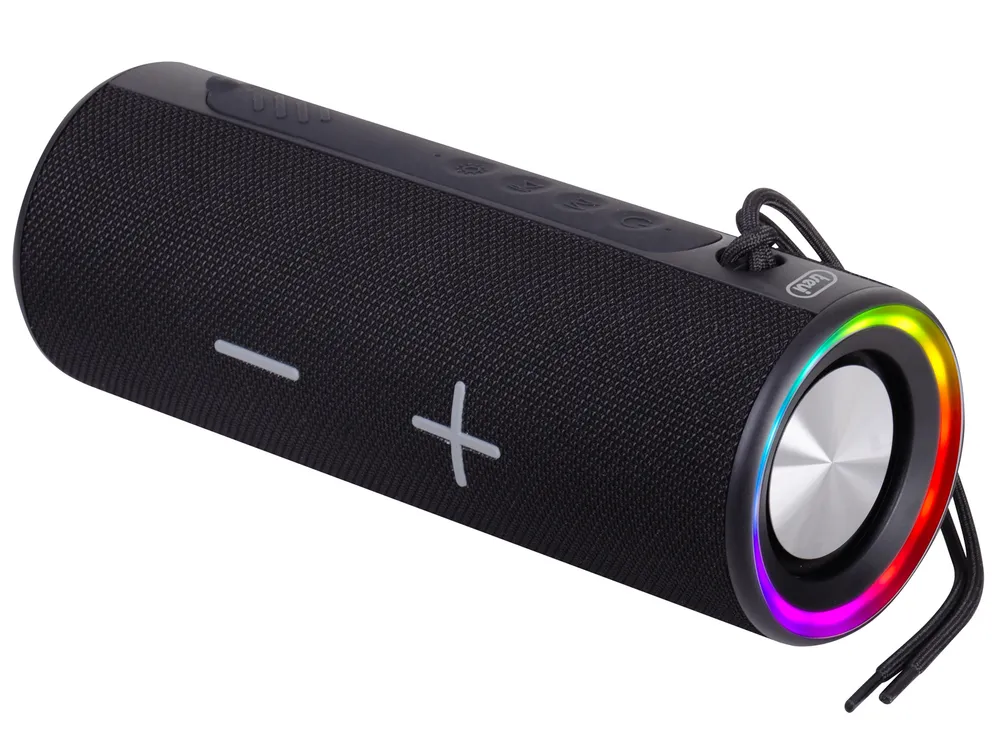 Lautsprecher Trevi Bluetooth 20W, tragbarer Stereo‑Lautsprecher mit USB‑C, LED und IPX4