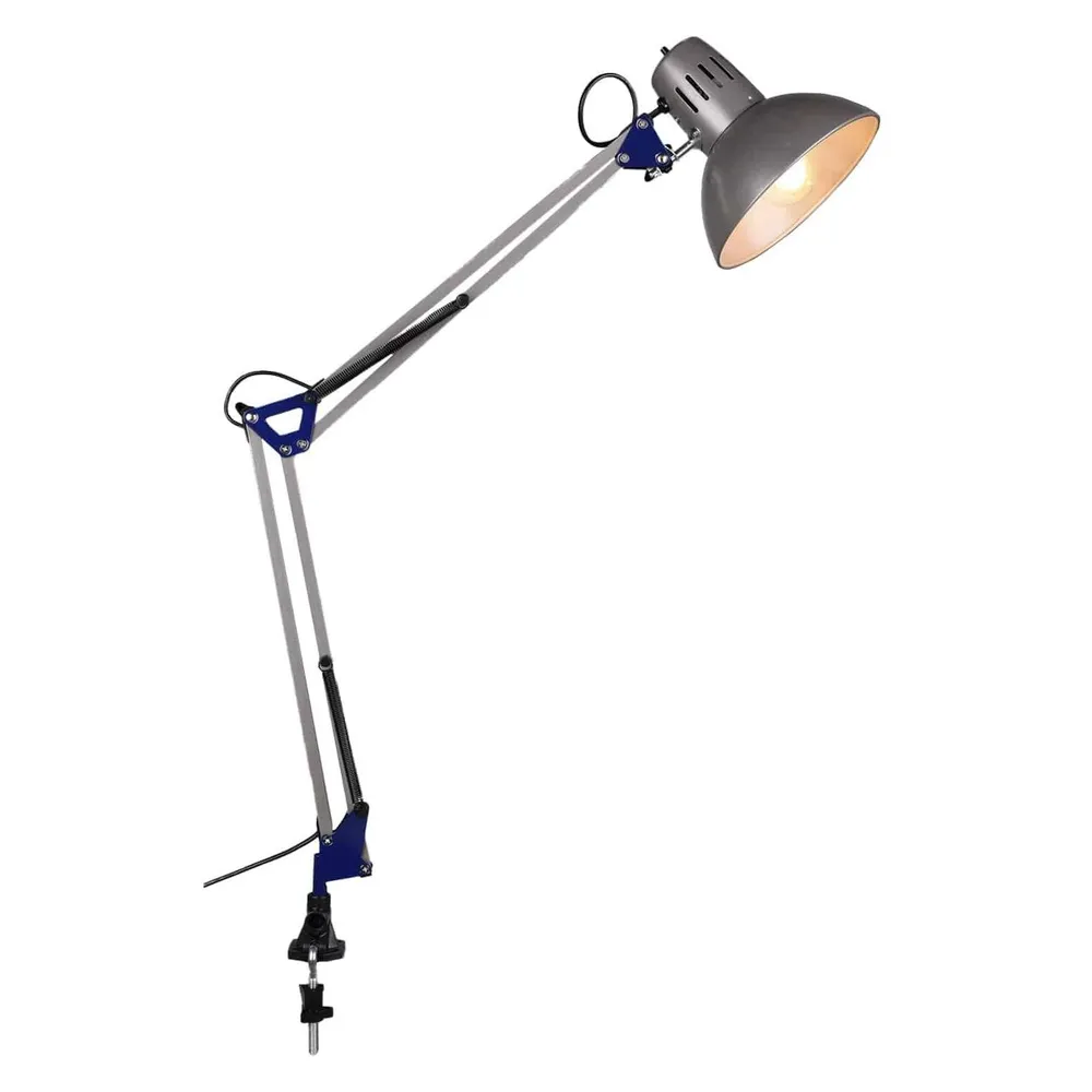 TRIO Klemmleuchte Tajo 5029010-47 alufarbig