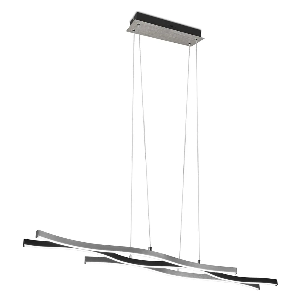 TRIO LED-Pendelleuchte Blaze 341210305 aluminiumfarbig