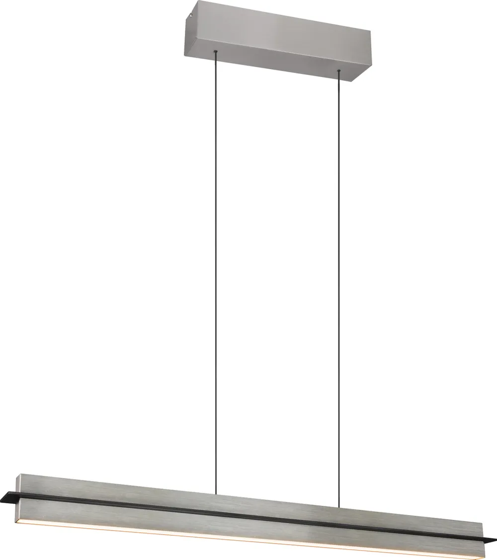 TRIO LED-Pendelleuchte EMERSON 346710107, 22 W, 2500 lm, nickel