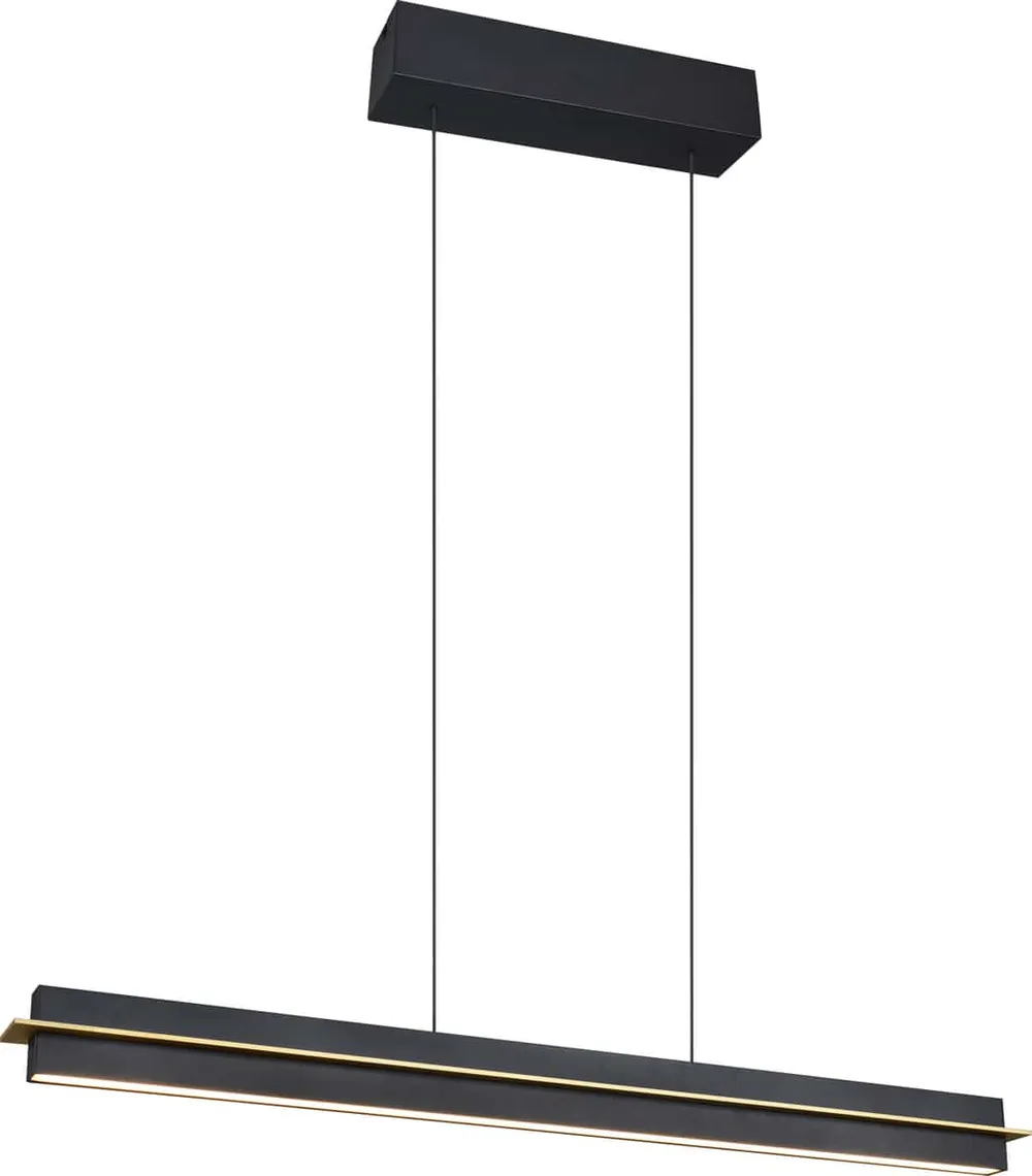 TRIO LED-Pendelleuchte EMERSON 346710180, 22 W, 2500 lm, schwarz