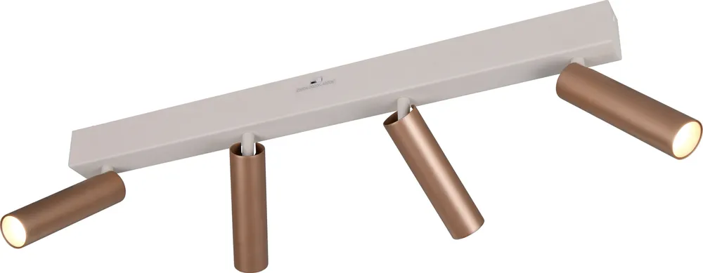 TRIO LED-Spotleuchte AMBALA, 849210465, 4-fach, 4x 5 W, 4x 500 lm, coffee