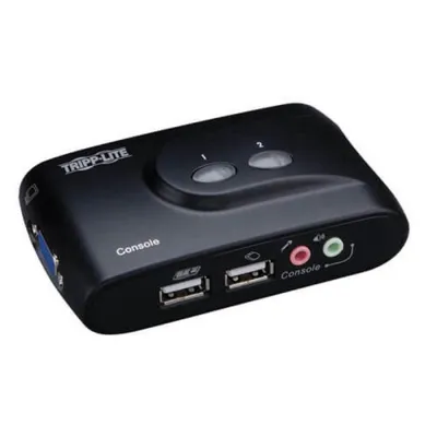 KVM Switch Tripp Lite B004-VUA2-K-R USB 2 Ports Audio Mikrofon 2048x1536 VGA Schwarz