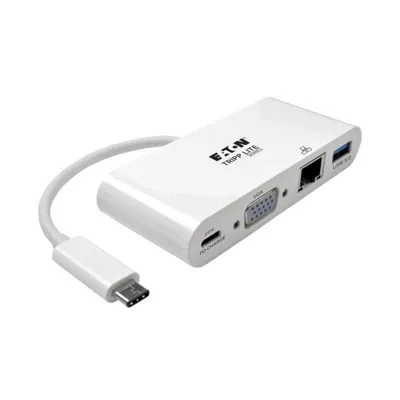 Tripp Lite U444-06N-VGU-C USB-C VGA Adapter mit USB-A GbE PD Ladefunktion Tripp Lite U444-06N-VGU-C USB-C VGA Adapter mit USB-A GbE PD Ladefunktion