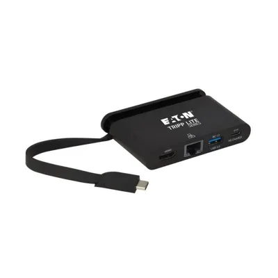 USB 3.1 Type-C Tripp Lite U444-T6N-H4GUBC 4K HDMI PD 100W USB-A GbE Adapter