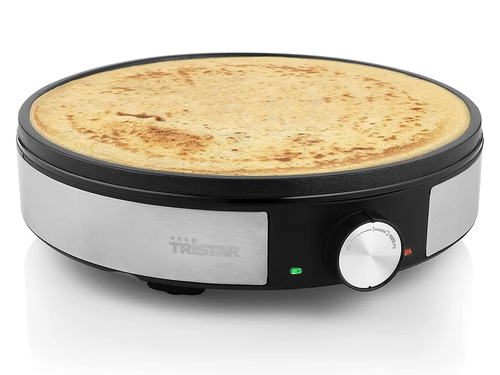 Tristar Crêpesmaker, 1200 W, Ø 30 cm, große Backplatte Pancake Maker Crepes-Eisen perfekte Wraps & Suzettes