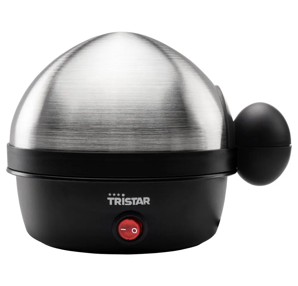 Tristar Eierkocher Tristar EK-3076 Eierkocher mit Messbecher, Kontrollleuchte Edelstahl, 350.00 W