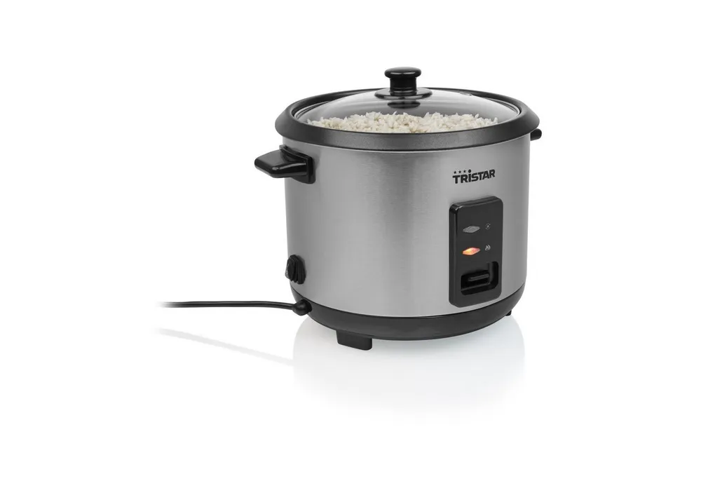 Tristar Reiskocher Tristar RK-6147 Reiskocher – 1,5 L Fassungsvermögen – Edelstahlgehäuse, 500 W, 1,5 L Inhalt - Edelstahlgehäuse