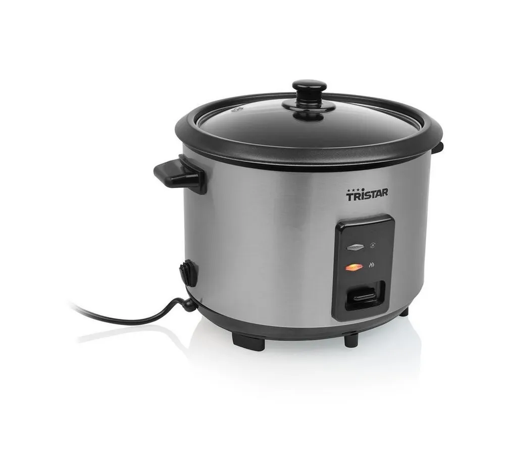 Tristar Reiskocher Tristar RK-6148 Reiskocher – 1,8 L Fassungsvermögen – Edelstahlgehäuse, 700 W, 1,8 L Inhalt - Edelstahlgehäuse