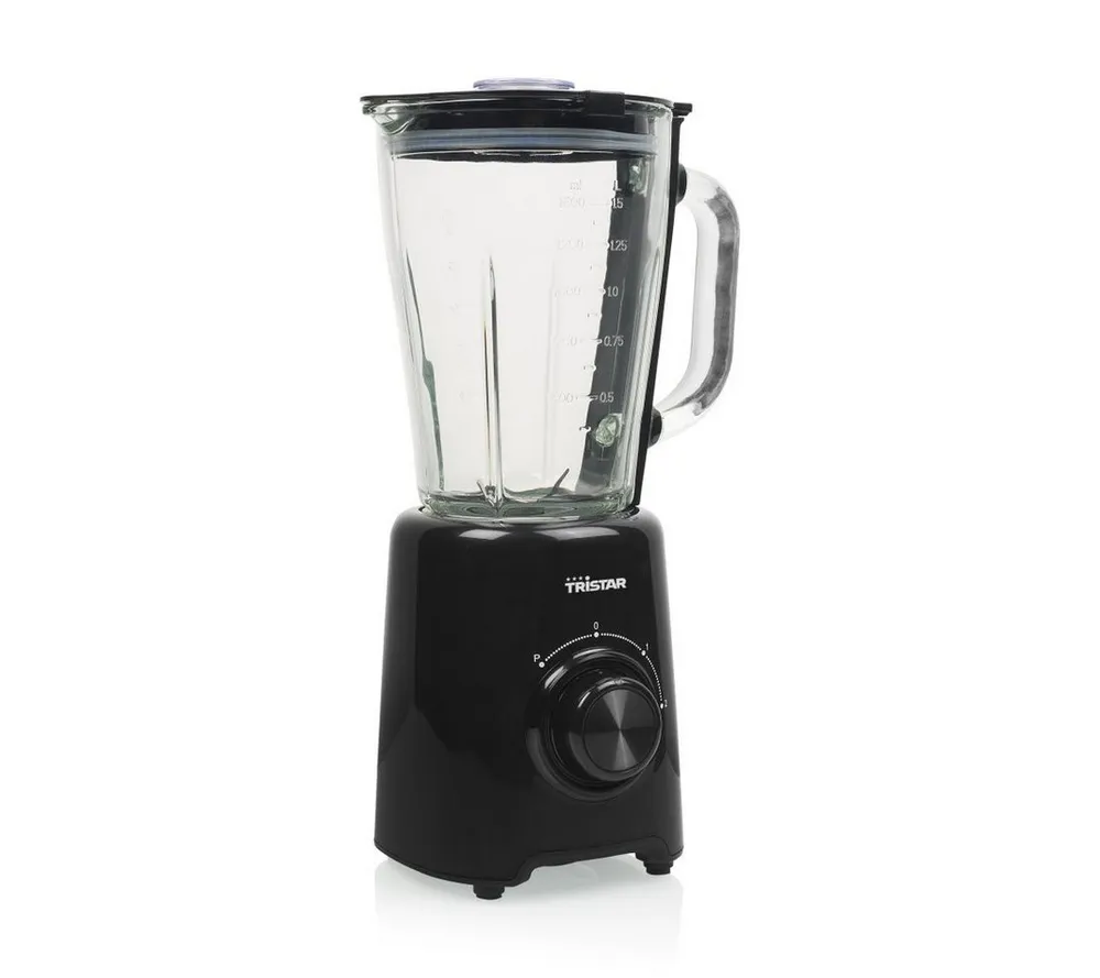 Tristar Standmixer Tristar BL-4477 Mixer - 1,5 Liter Fassungsvermögen - Edelstahlklingen, 500 W, 1,5 L Glaskrug - 500 W