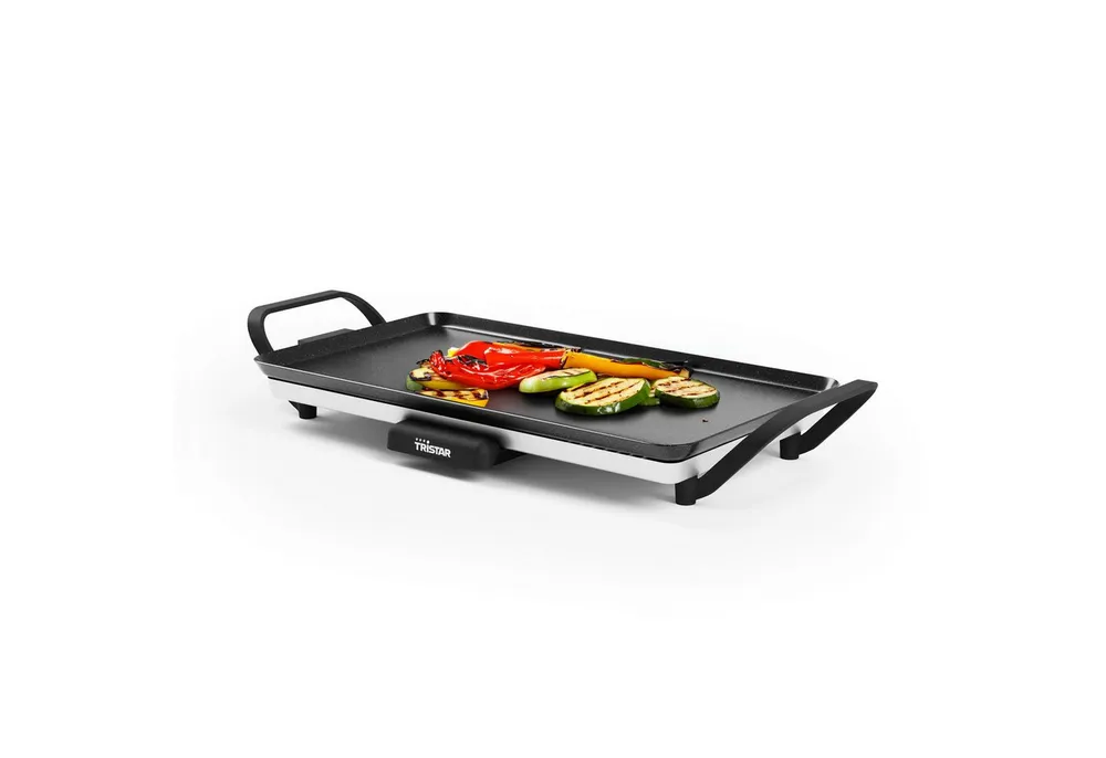 Tristar Tischgrill Tristar BP-2667 Tischgrill Slim M - Großzügige Backfläche - Leicht zu, 2000 W, Einstellbarer Thermostat - Antihaftbeschichtung - BPA-Frei