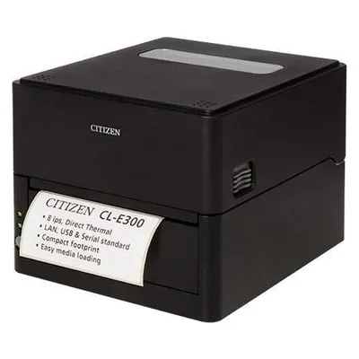 Triton CL-E300 DRUCKER LAN USB SERIELL/SCHWARZ EN PWR 300DPI DT 5IN IN