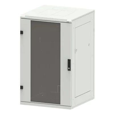 Triton 19" Netzwerkschrank RMA, 22 HE, 800 x 800 mm, hellgrau RAL 7035