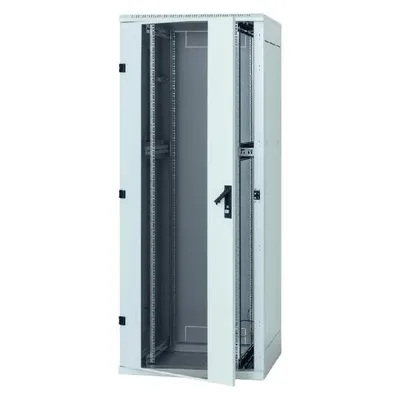 Triton 19"Schrank 32HE, B600/T 800, Schwarz, bis 800Kg, Glastür