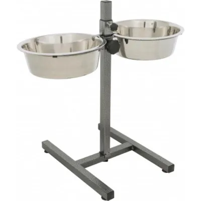 TRIXIE Dog Bar Futterhalter für Hunde einstellbar mehrfarbig