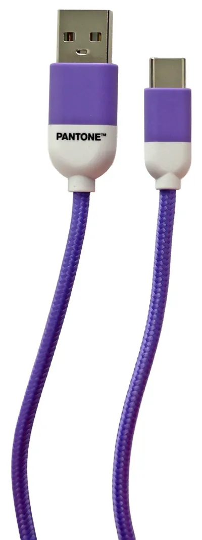 PANTONE, USB-Ladekabel, USB-A-USB-C, 1,5 m, Lila