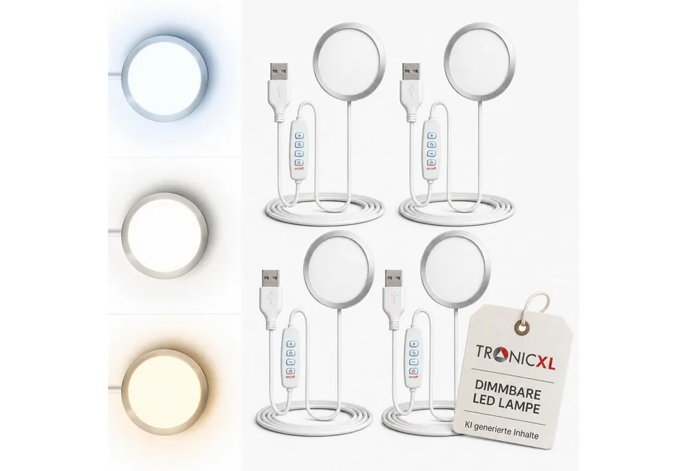 TronicXL 3D-Drucker 4 DIMMBAR LED Kit passend für Bambulab 3D Drucker Zubehör LAMP KIT001