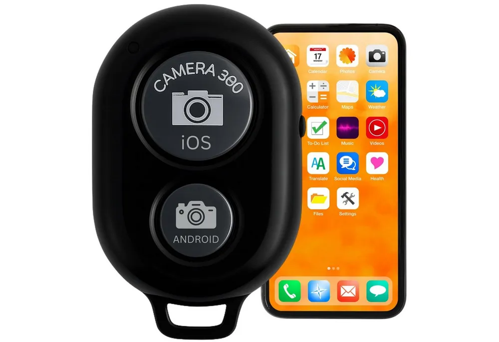TronicXL Bluetooth Selbstauslöser für iPhone Smartphone Handy Selfie Auslöser Smartphone-Controller (1 St., für Samsung Xiaomi Google Zubehör Influencer)